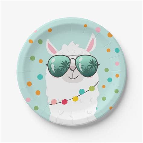 Llama Rama Paper Plate Mexican Fiesta Party Alpaca Zazzle Mexican