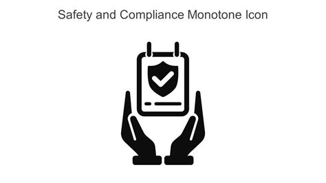 Safety And Compliance Monotone Icon In Powerpoint Pptx Png And Editable Eps Format Ppt Sample