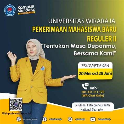 Penerimaan Mahasiswa Baru PMB Jalur Reguler 1 Universitas Wiraraja