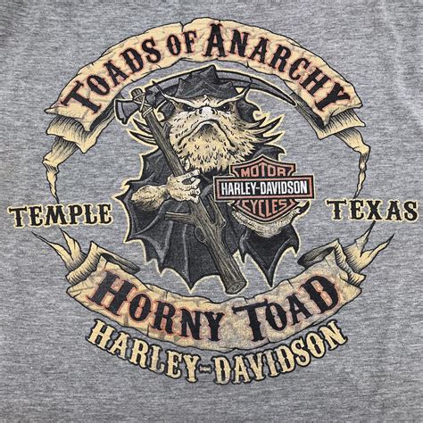 Horny Toad Harley Davidson Temple Texas T Shirt R K S Gem