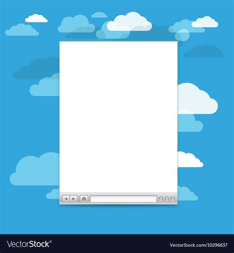 Opened Browser Windows Template Past Your Content Vector Image