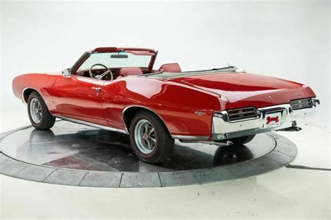 1969 Pontiac Gto V8 66l Automatic Convertible Regimental Red For Sale