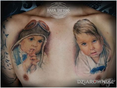 Tatuaż portrety Autor Studio Haza Tattoo dziarownia pl