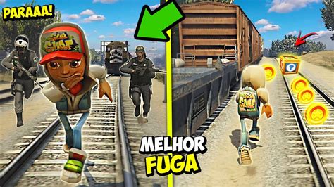 Virei O Subway Surf E Dei Fuga Da Policia No Gta Rp Youtube