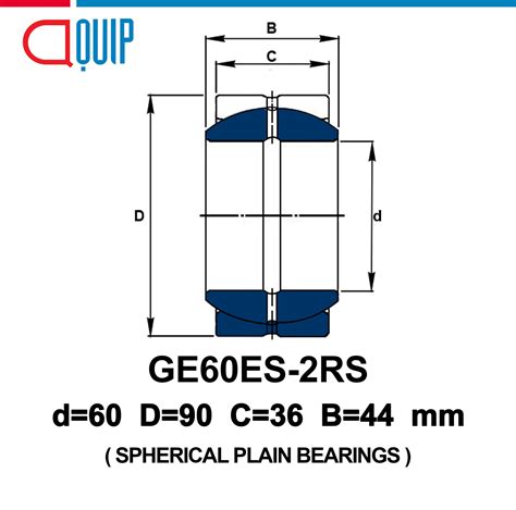 Ge60es 2rs Ldk Spherical Plain Bearings ตลับลูกปืนตาเหลือก Aquipthai