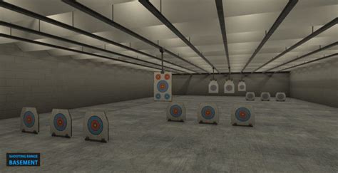 3d Model Shooting Range Basement 2 User Reviews Vr Ar Low Poly