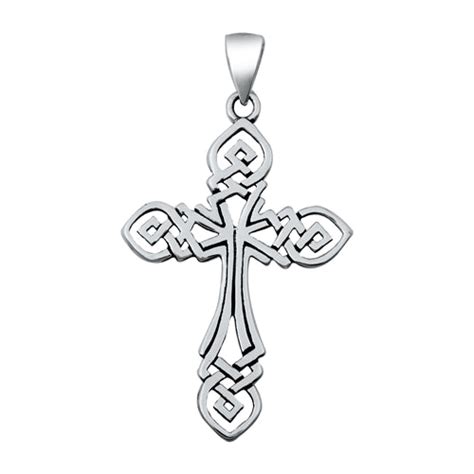 Sterling Silver Large Celtic Cross Pendant – Sandy's Silver Collections