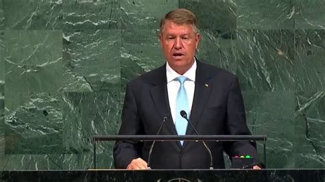 STIRIPESURSE RO Discursul Lui Klaus Iohannis La ONU 2017 YouTube