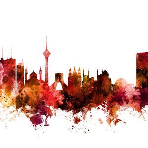 Tehran Iran Skyline – beautiful wall mural – Photowall