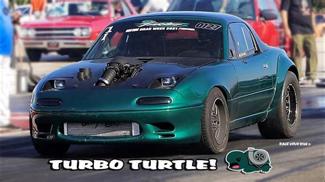 THE TURBO TURTLE 8 SEC 1000HP TURBO LS 92 MAZDA MIATA 21 HOT ROD