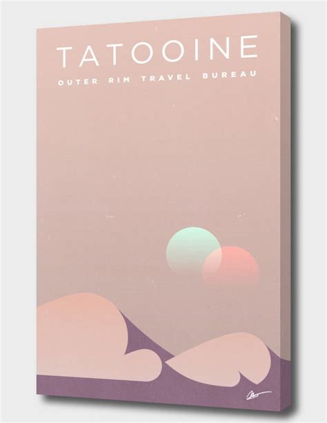 «Outer Rim Travel Bureau: Tatooine» Canvas Print by Michael Mateyko - Numbered Edition from $59 ...