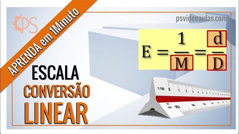 APRENDA em 1 Minuto Desenho Técnico Escala Transformação Conversão