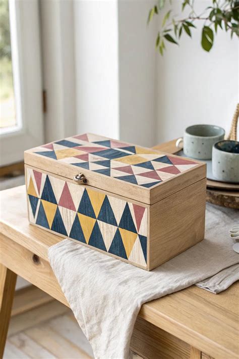 18+ Creative Hand Painted Wooden Box Ideas