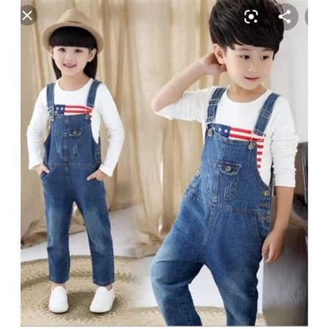 Jumper kids denim pants (unisex) | Shopee Philippines