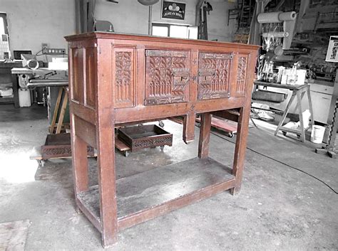 Etude de dendrochronologie sur un dressoir XV ème Atelier Antonin