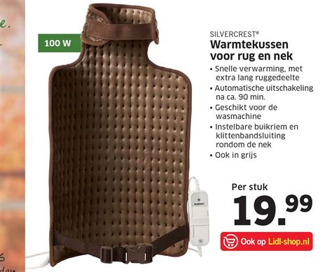 Silvercrest Warmtekussen Voor Rug En Nek Aanbieding Bij Lidl 1Folders Nl