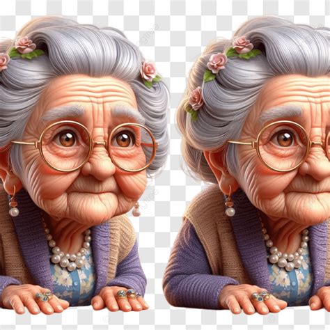 Cartoon Old Lady Grandmother Cartoon Lady Grandmother Vector Png