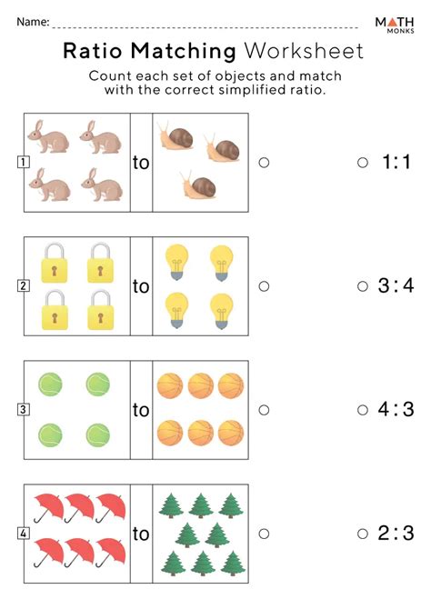 Ratio Worksheets - Math Monks