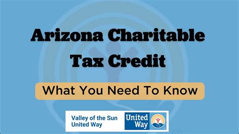 2023 Arizona Charitable Tax Credit Your Questions Answered Youtube