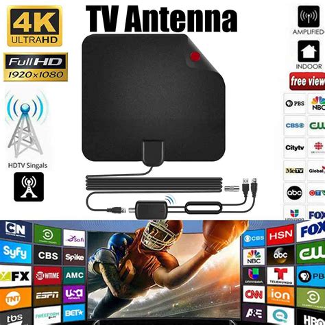 Amplified Indoor Digital Tv Antenna Best Powerful Amplifier Signal