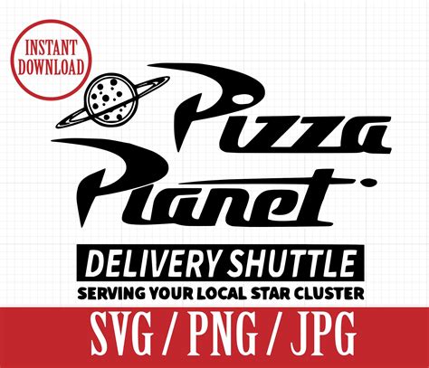 Pizza Planet Logo Toy Story DISNEY Pixar SVG Png Jpg - Etsy Canada