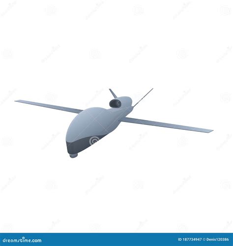 UAV Unmanned Military Aircraft Drone Vector Illustration Stock