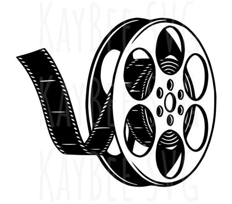 Film Reel Svg Png  Clipart Digital Cut File Download For Etsy