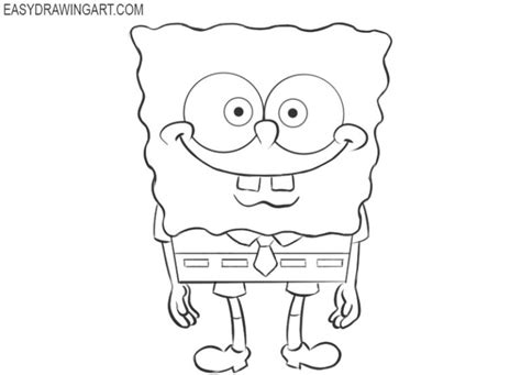 How to Draw Spongebob - Easy Drawing Art