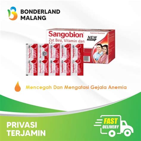 Jual Sangobion Tablet Tablet Suplemen Makanan Penambah Darah