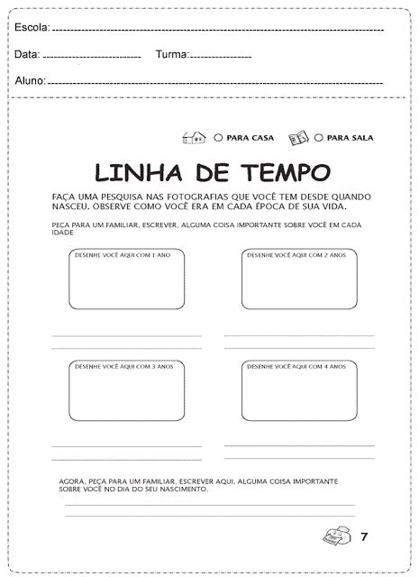 Atividades De História Linha Do Tempo — SÓ Escola