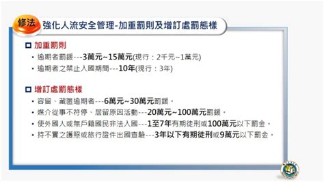 行政院院會通過「入出國及移民法」修正草案 延攬優秀人才 提升人流安全管理內政 僑務電子報