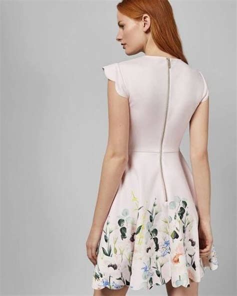 Ted Baker Floral Scallop Skater Dress Women S Fashion Dresses Sets