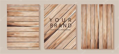 Premium Vector Vector Wooden Background Texture In A4 Size For Design