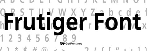 Download Frutiger Font Free Now! - GetFont