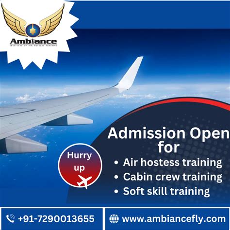 Admission Open For Air Hostess Training And Cabin Crew Training