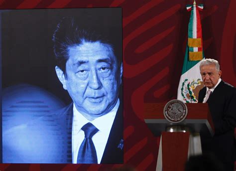 La Jornada Lamenta AMLO asesinato del ex primer ministro japonés