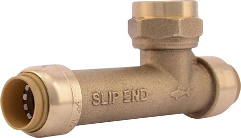 Sharkbite Inch Fnpt Slip Adapter Push To Connect Brass Plumbing