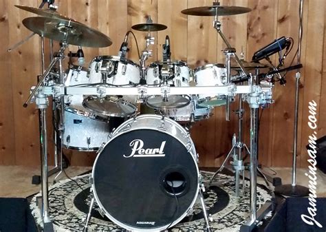 Vintage White Pearl Original On Drums Jammin Sam