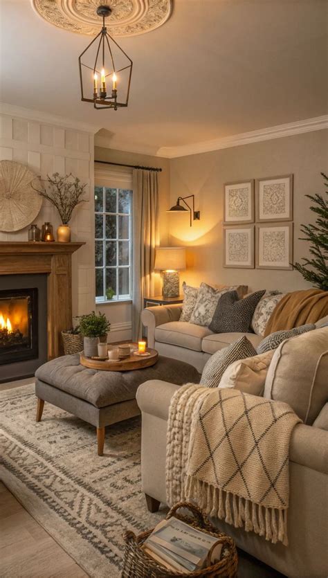 Warm Neutral Living Room Earth Tones Cozy Inspiration Buzzproper In