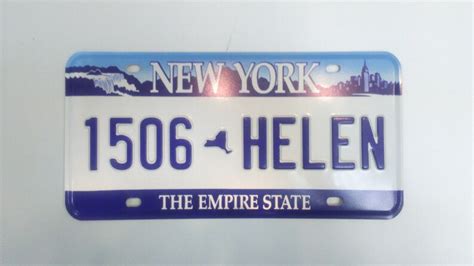 American Embossed License Plate New York The Price Is For 1 Etsy