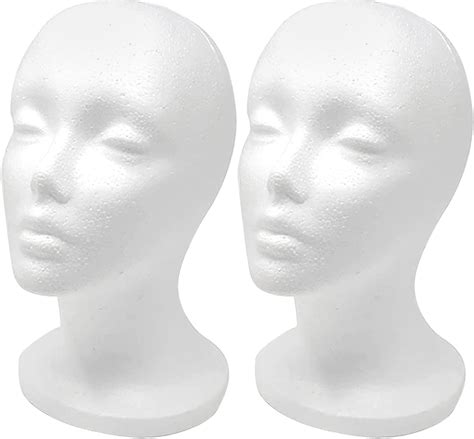 Amazon Shany Styrofoam Model Heads Hat Wig Foam Mannequin Female