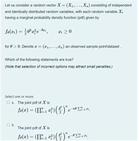 Solved Let Us Consider A Random Vector X X Chegg