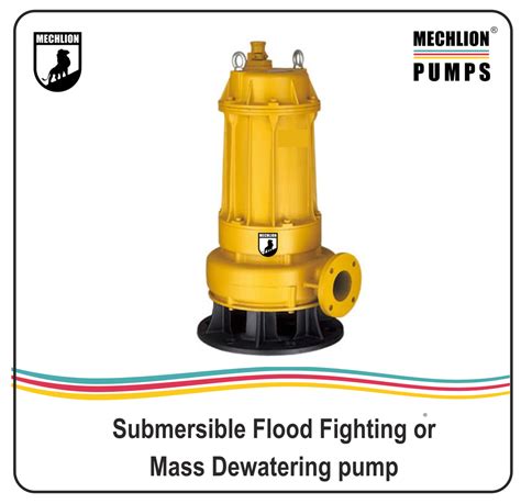 Mechlion Upto 30 Hp Submersible Flood Fighting Site Dewatering Pump