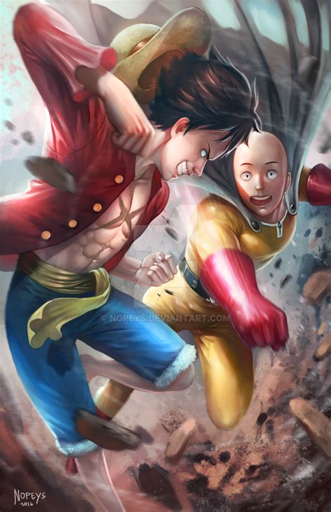 Saitama VS Luffy by NOPEYS on DeviantArt