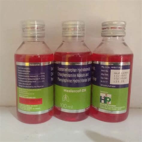 Dextromethorphan Hydrobromide Chlorpheniramine Maleate Syrup 10mg