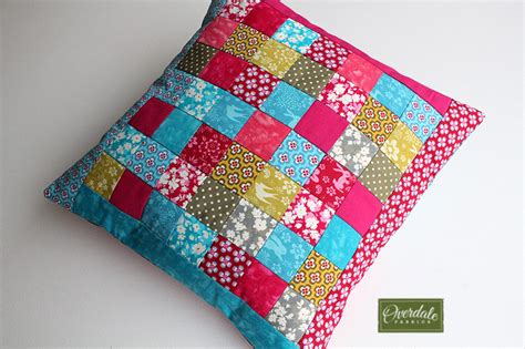 Quilted Patchwork Panel Cushion Tutorial Overdale Fabrics