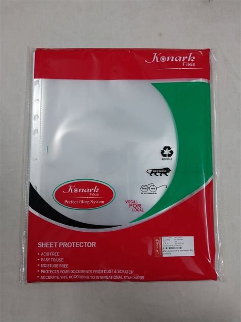 clear sheet protector size   pack   delhi id