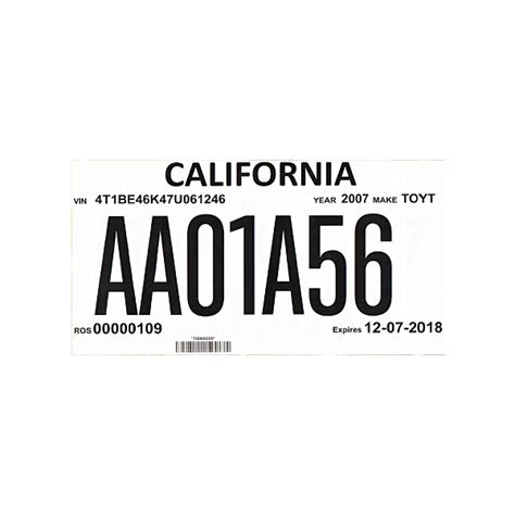 Discover the Mystery Behind California Temporary Plates Today