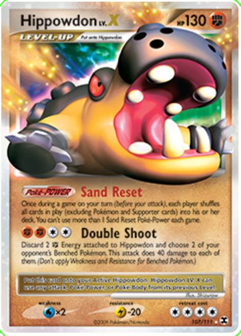 Hippowdon Lv X Platinum Rising Rivals Pokemon Card