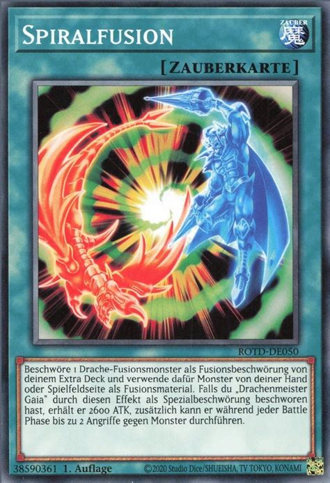 Recollectibles Sammelkarte Yugioh Karte Spiralfusion Deutsch Yu Gi Oh